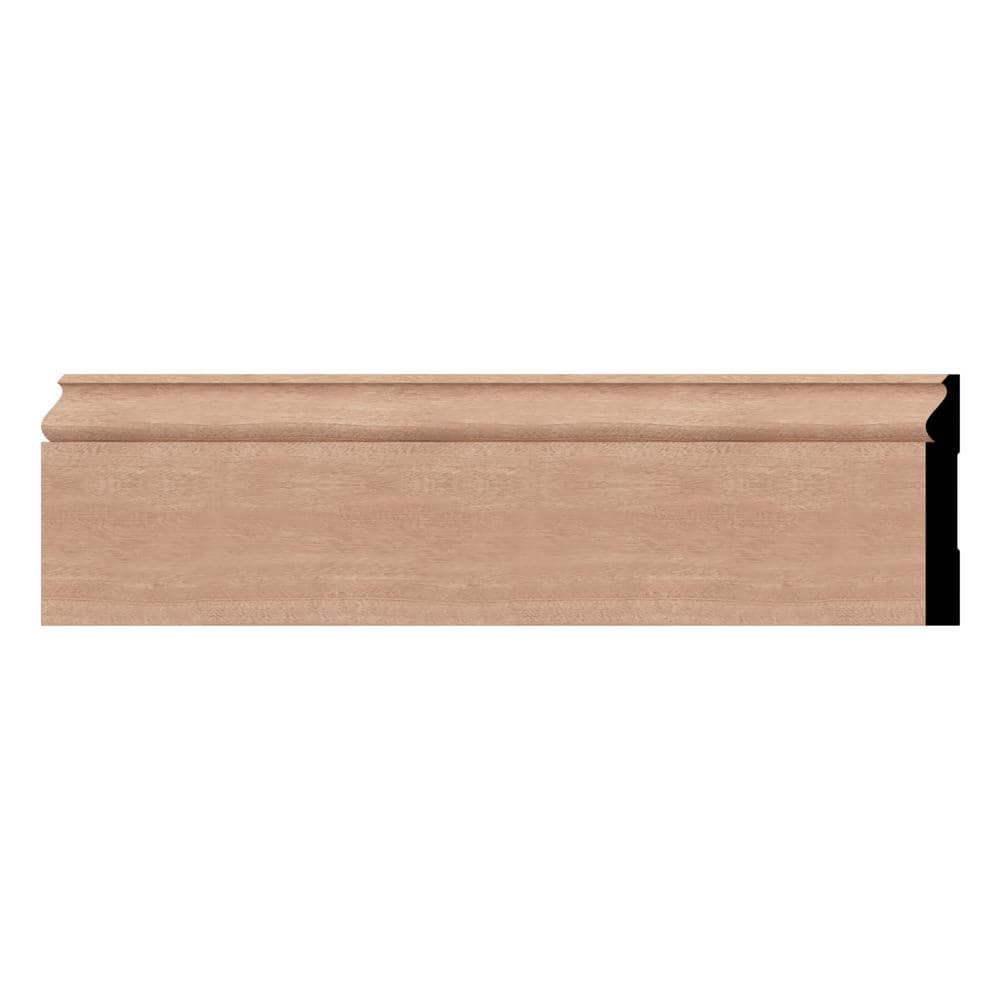 Ekena Millwork WM163 0.56 in. D x 5.25 in. W x 96 in. L Wood Sapele ...