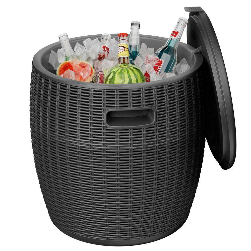 60 qt. Outdoor Refrigerated Side Table, Resin Cooler Bar Table-Perfect for Patios and Parties 17-inch price history on PriceWatchPro