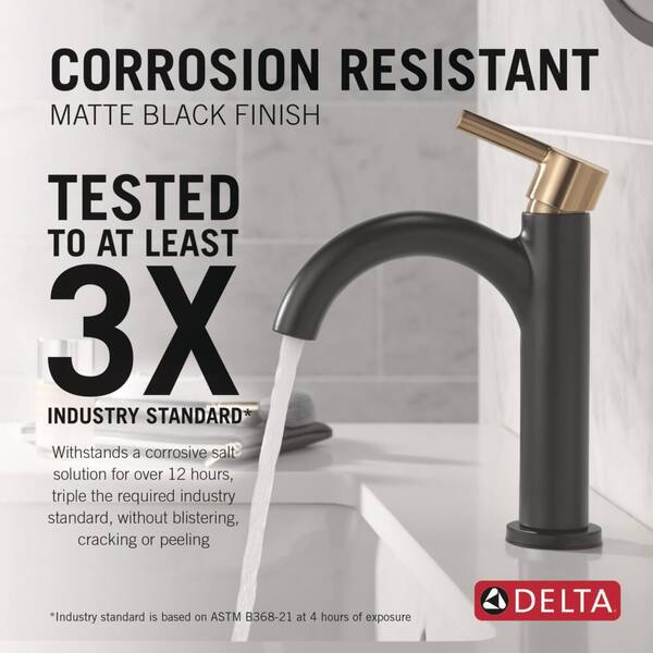 Delta Nicoli J-Spout Single Hole Single-Handle Bathroom