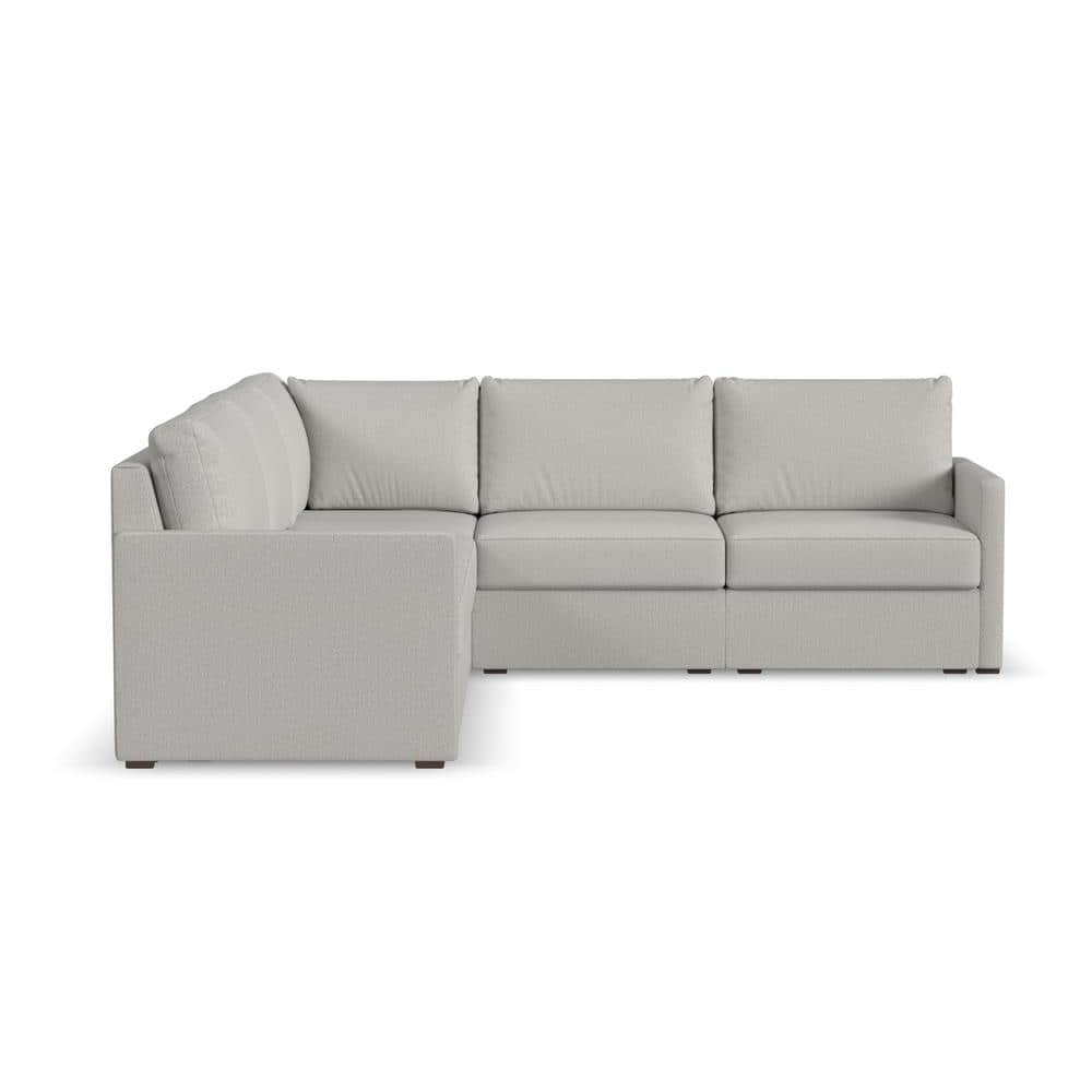 Taupe Fabric Five-Piece Modular Sectional Sofa