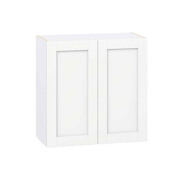 Milton 30 in. W x 14 in. D x 30 in. H Assembled Shaker Wall Kitchen Cabinet in Bright White