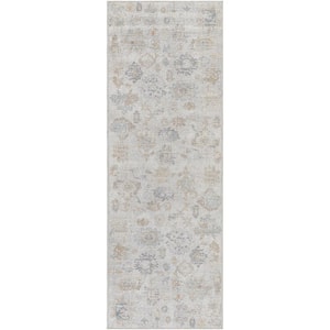 Olympic Light Gray Traditional 3 ft. x 7 ft. Indoor Area Rug