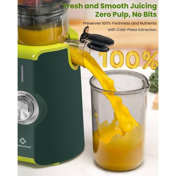 Stbine 200-Watt 42 oz. Cold Press Green Juicer Machine