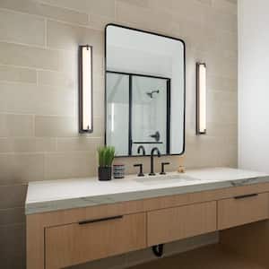 29.75 in. 1-Light 24-Watt Oil-Rubbed Bronze LED Bathroom Vanity Light Bar with Acrylic Shade