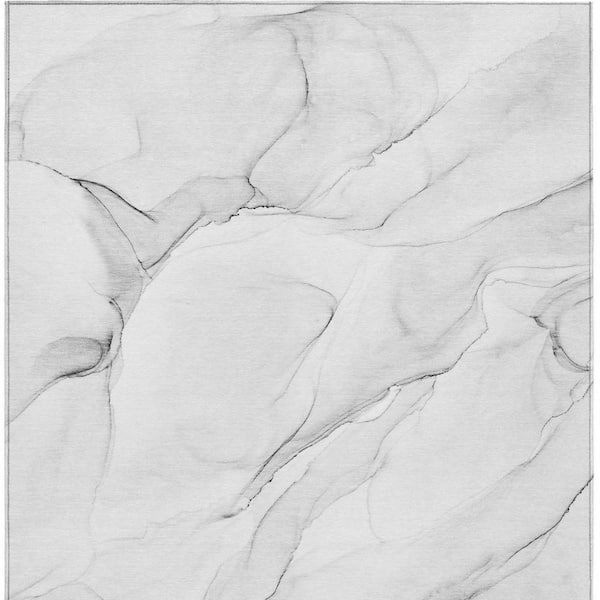 Gray 3 ft. x 5 ft. Abstract Indoor / Outdoor Area Rug