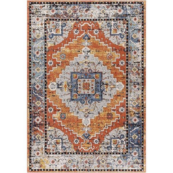 Artistic Weavers Avery Orange 5 ft. x 7 ft. Traditional Indoor Area Rug