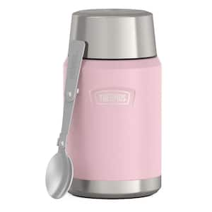 24 oz. Sunset Pink Stainless Steel Food Jar with Spoon