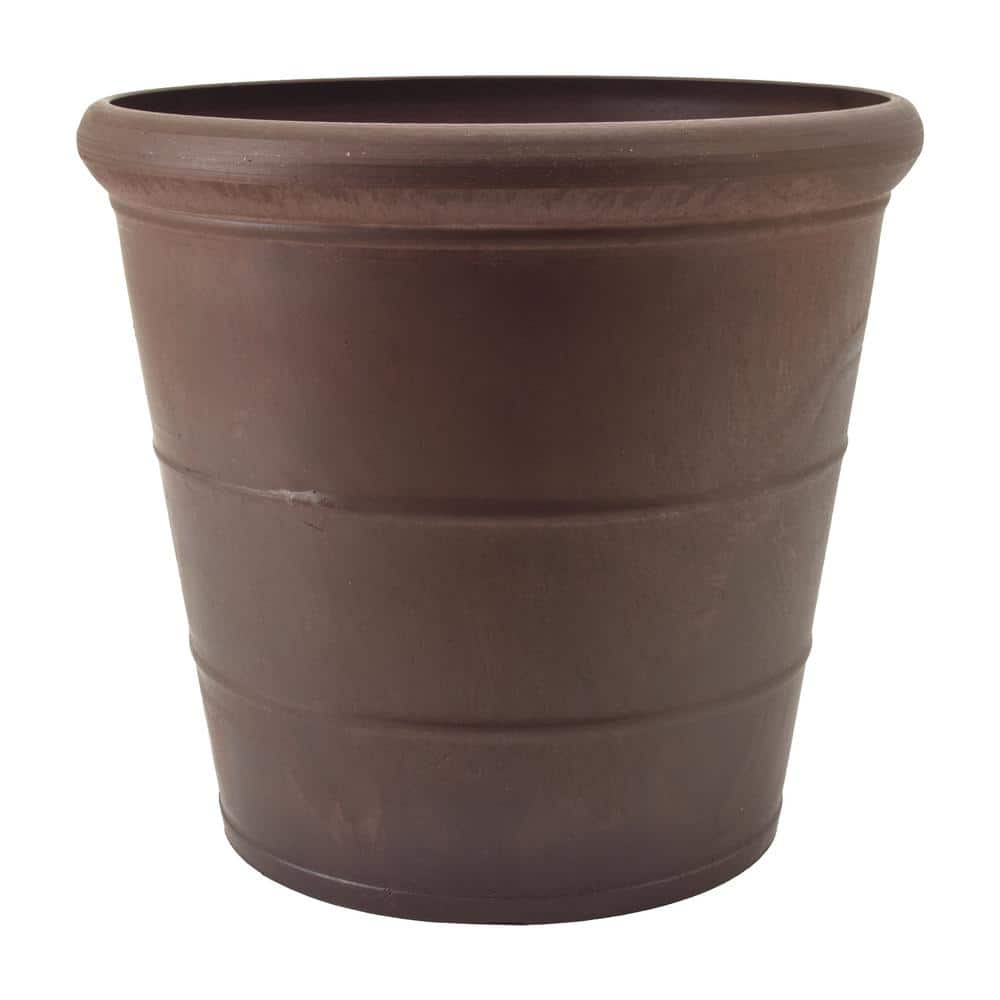 Basic Drop 11-1/2 in. x 10 in. Chocolate Composite PSW Pot