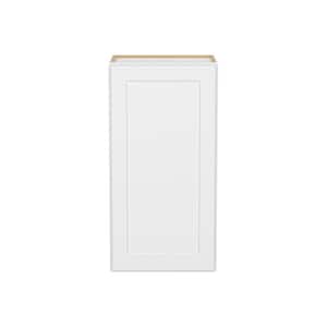 Easy-DIY 18-in W x 12-in D x 36-in H in Shaker White Ready to Assemble Wall Kitchen Cabinet 1 Door-2 Shelves
