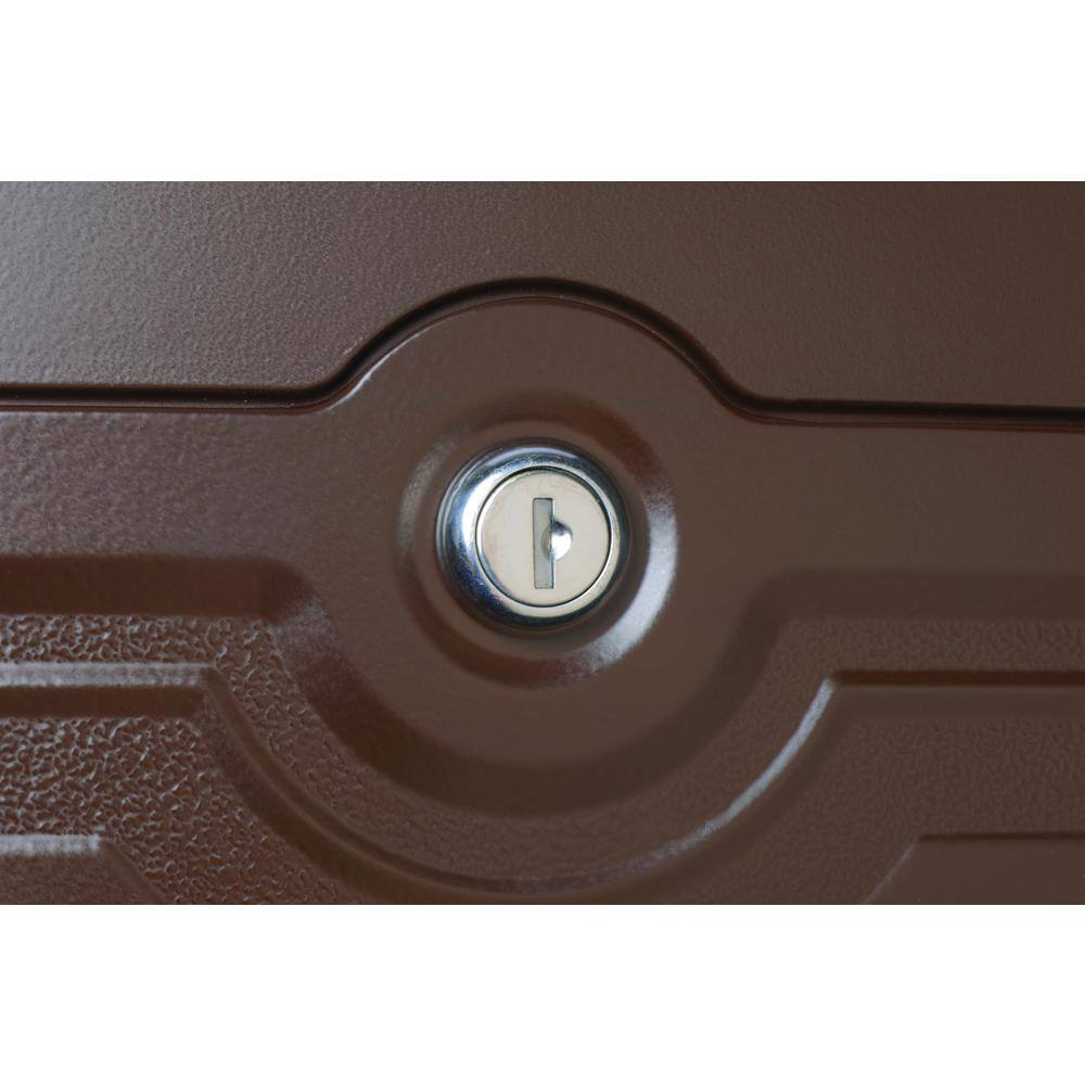Medium Oil Rubbed Bronze Aluminum Locking Wall Mount Mailbox