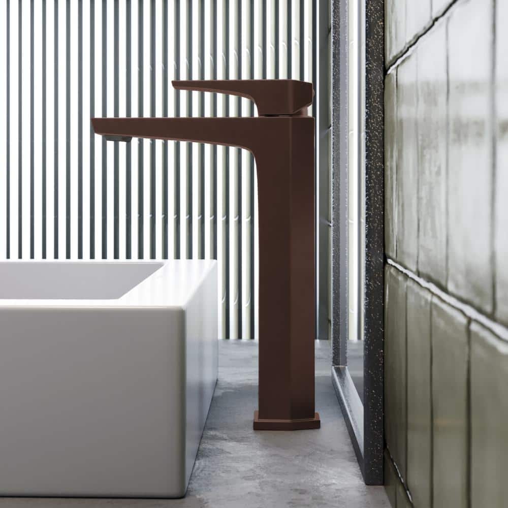Voltaire Oil Rubbed Bronze High Arc Bathroom Faucet