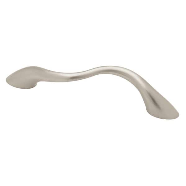 Liberty Fusilli 3-3/4 in. (96mm) Center-to-Center Satin Nickel Wavy Drawer Pull