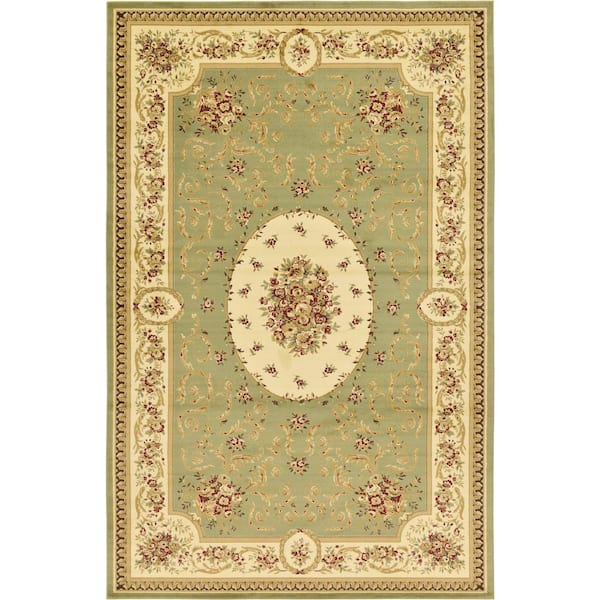 Versailles Phillipe Green 10' 6 x 16' 5 Area Rug