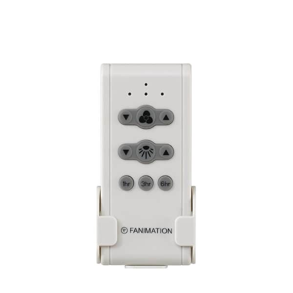 FANIMATION - Doren 52 in. Integrated LED Matte Greige Ceiling Fan with Opal Frosted Glass Light Kit and Remote Control