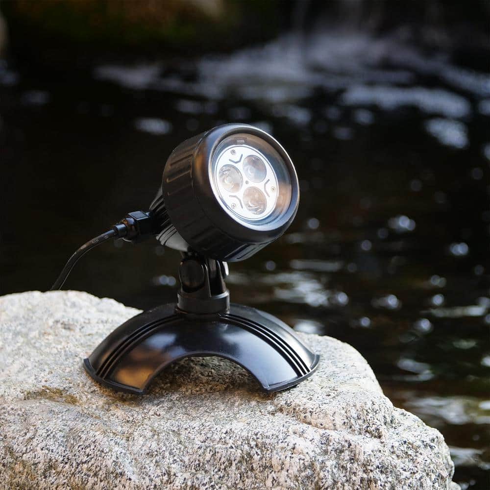 Set of 3 Warm White LED Outdoor Landscape Spotlights