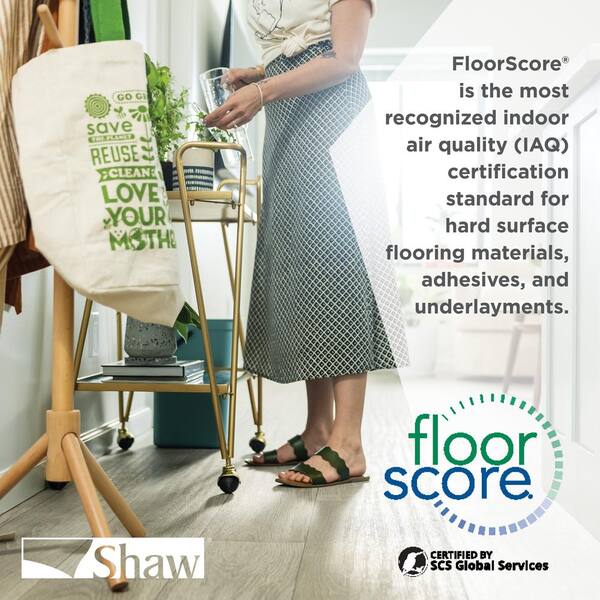 Shaw Inspiration 6 mil Overcast 6 in. x 48 in. Glue Down Vinyl Plank Flooring (53.93 sq. ft./case)