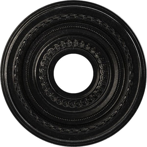 13 in. O.D. x 3-1/2 in. I.D. x 3/4 in. P Cole Thermoformed PVC Ceiling Medallion in Textured Metallic Galaxy