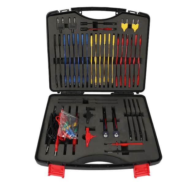 110-Piece Automotive Circuit Test Lead Kit Electrical Diagnostic Back Probe Relay Wire Connector Set with Case
