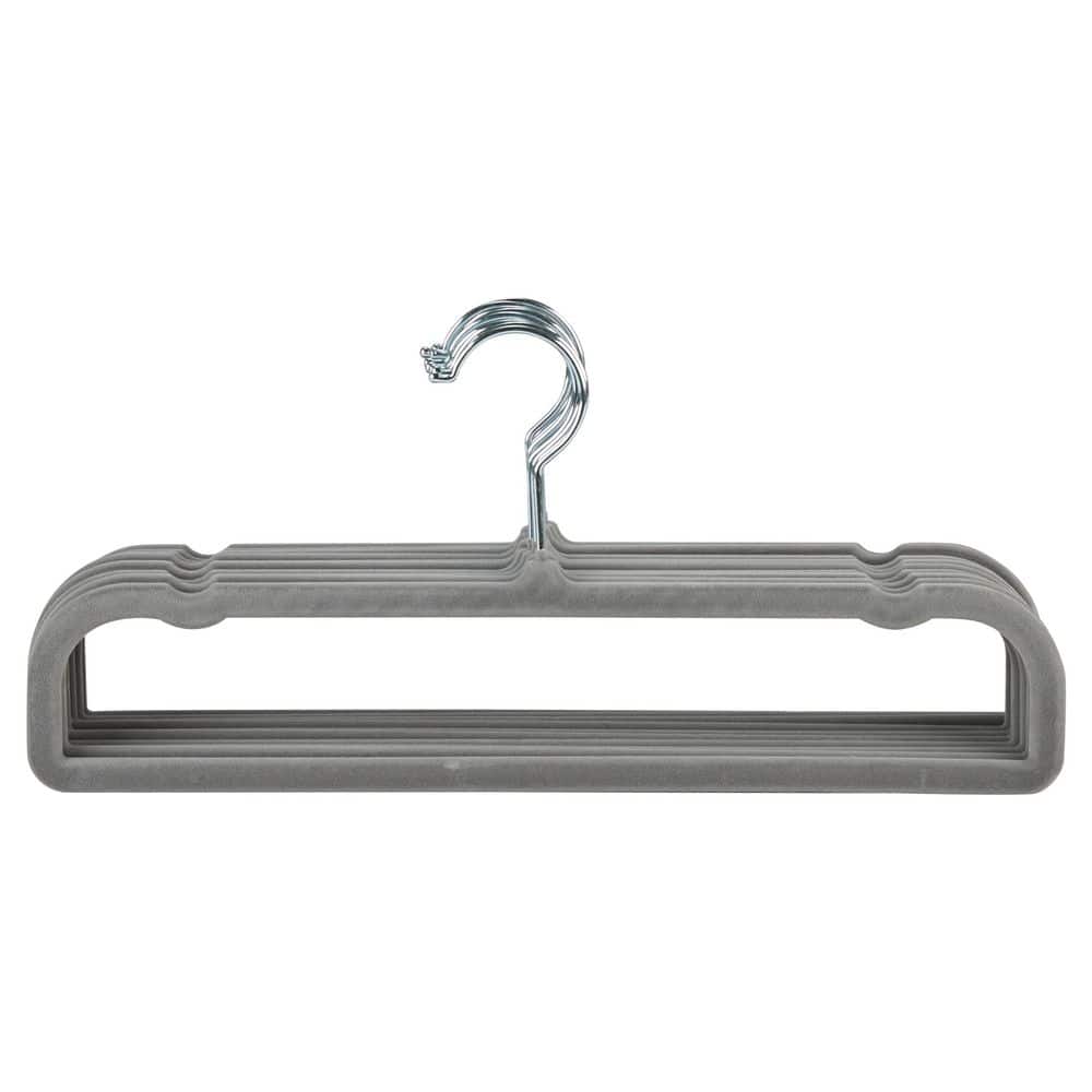 Grey Velvet Non-Slip Slim Flocked Pant Hangers 10-Pack price history on PriceWatchPro