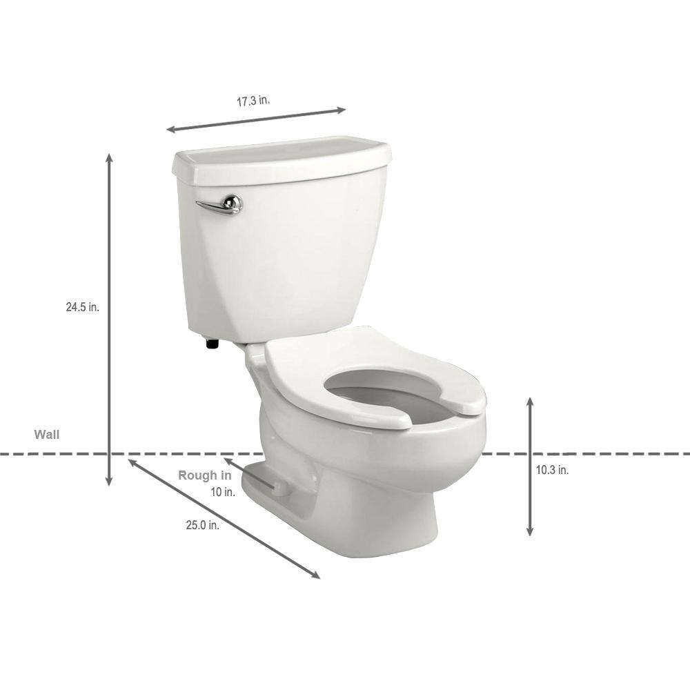 White Round High Efficiency Dual Flush Toilet