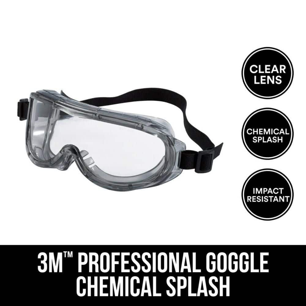 3M Professional Chemical Splash/Impact Safety Goggles