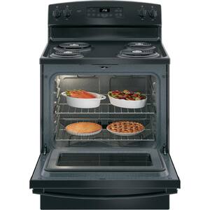 30 in. 5.0 cu. ft. Electric Range with Self-Cleaning Oven in. Black