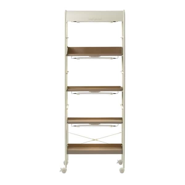 4 Tier Grow Light Garden, Plant Stand with Plant Shelf Rack with Wheels for Seed Starting, Indoor Plants Display