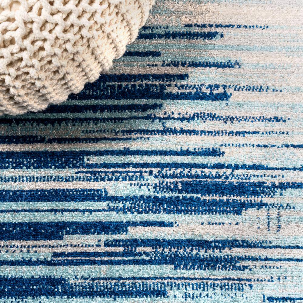 Coastal Stripe Navy & Cream 8' x 10' Synthetic Area Rug