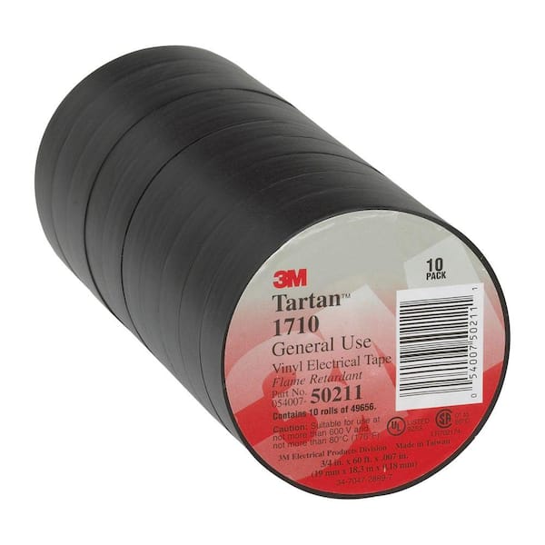 Commercial Electric 3/4 in. x 60 ft. General Use Electrical Tape (10-Pack)