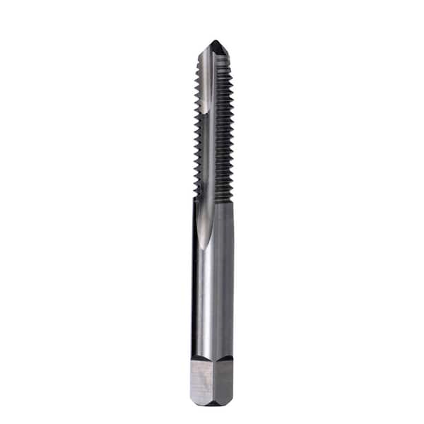 Drill America DWT57114 Qualtech High-Speed Steel Spiral Point Gun Tap – 12-24 Size, Uncoated, Round Shank With Square End