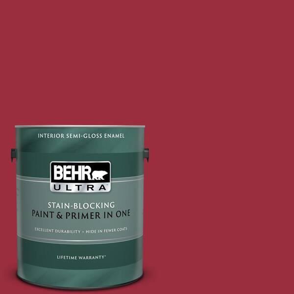 BEHR ULTRA 1 gal. #UL100-5 High Drama Semi-Gloss Enamel Interior Paint and Primer in One