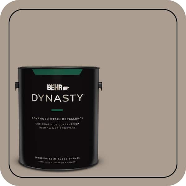 1 gal. #N210-4 Espresso Martini One-Coat Hide Semi-Gloss Enamel Interior Stain-Blocking Paint & Primer