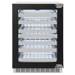 24 in. Touchstone Dual Zone 44-Bottle Panel Ready Wine Cooler with Glass Door in Stainless Steel
