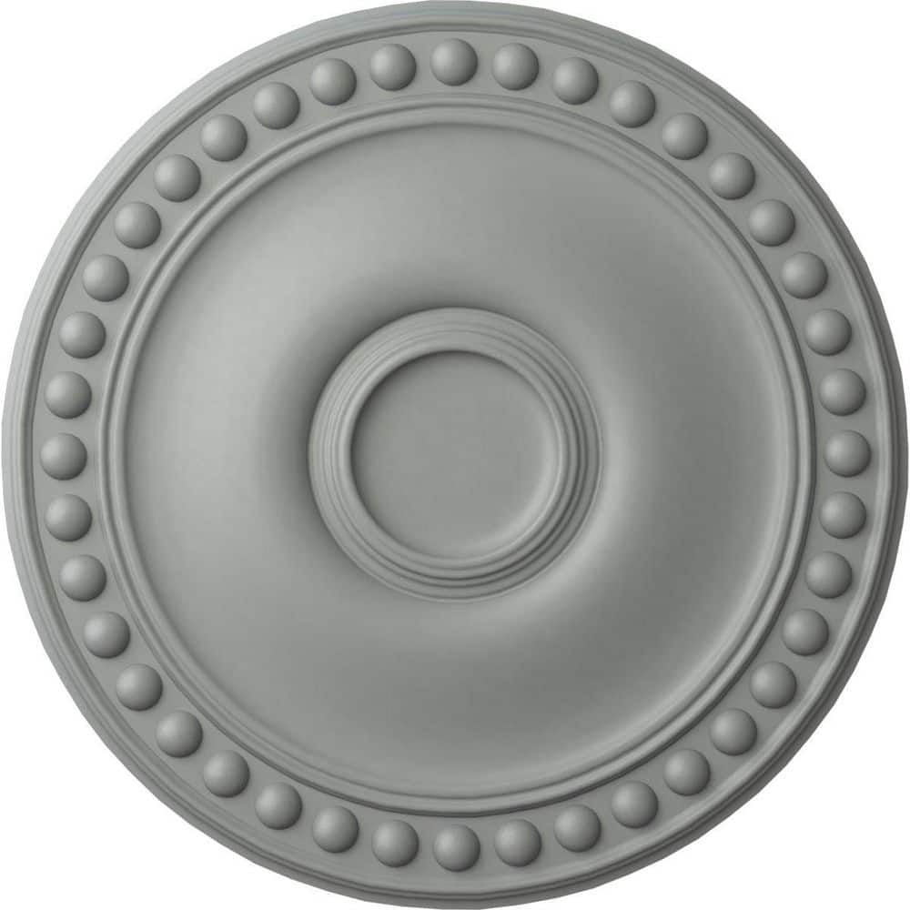 Primed White Urethane Foster Ceiling Medallion, 19 1/8" Diameter