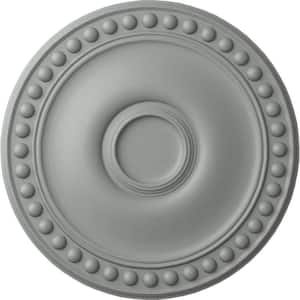 19-1/8" x 1" Foster Urethane Ceiling Medallion (Fits Canopies upto 5-5/8"), Primed White