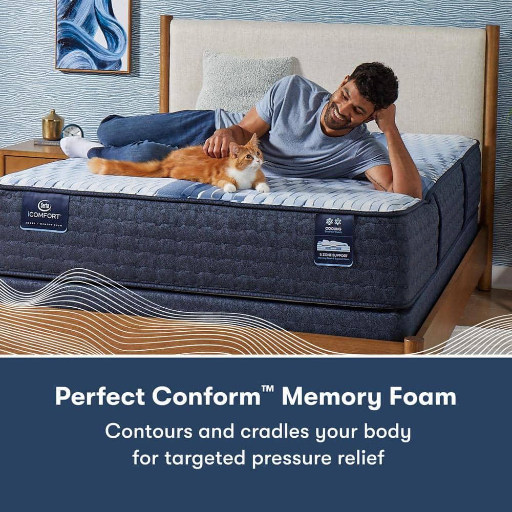 Queen Gel Memory Foam Mattress with Boxspring