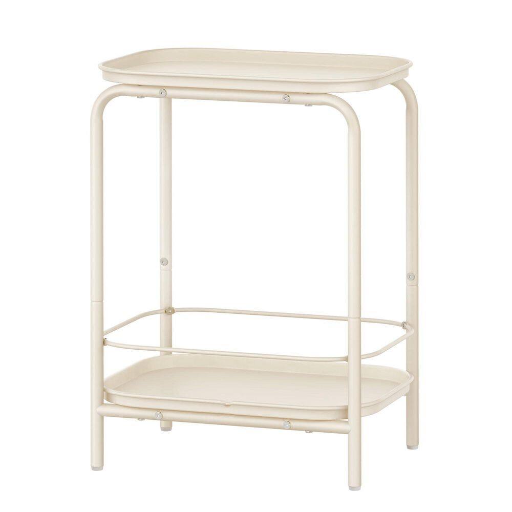 Cream White 2-Tier Outdoor Table price history on PriceWatchPro