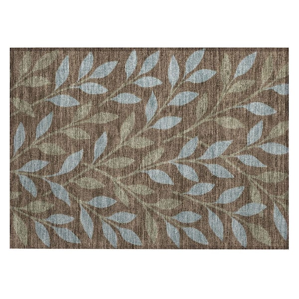 Chantille Machine Washable Indoor/Outdoor Abstract ACN3033 Chocolate 2 ft. x 3 ft. Accent Rug