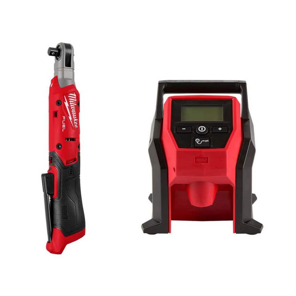 M12 12V Lithium-Ion 3/8 in. Cordless Ratchet with Portable Inflator (2-Tool) price history on PriceWatchPro