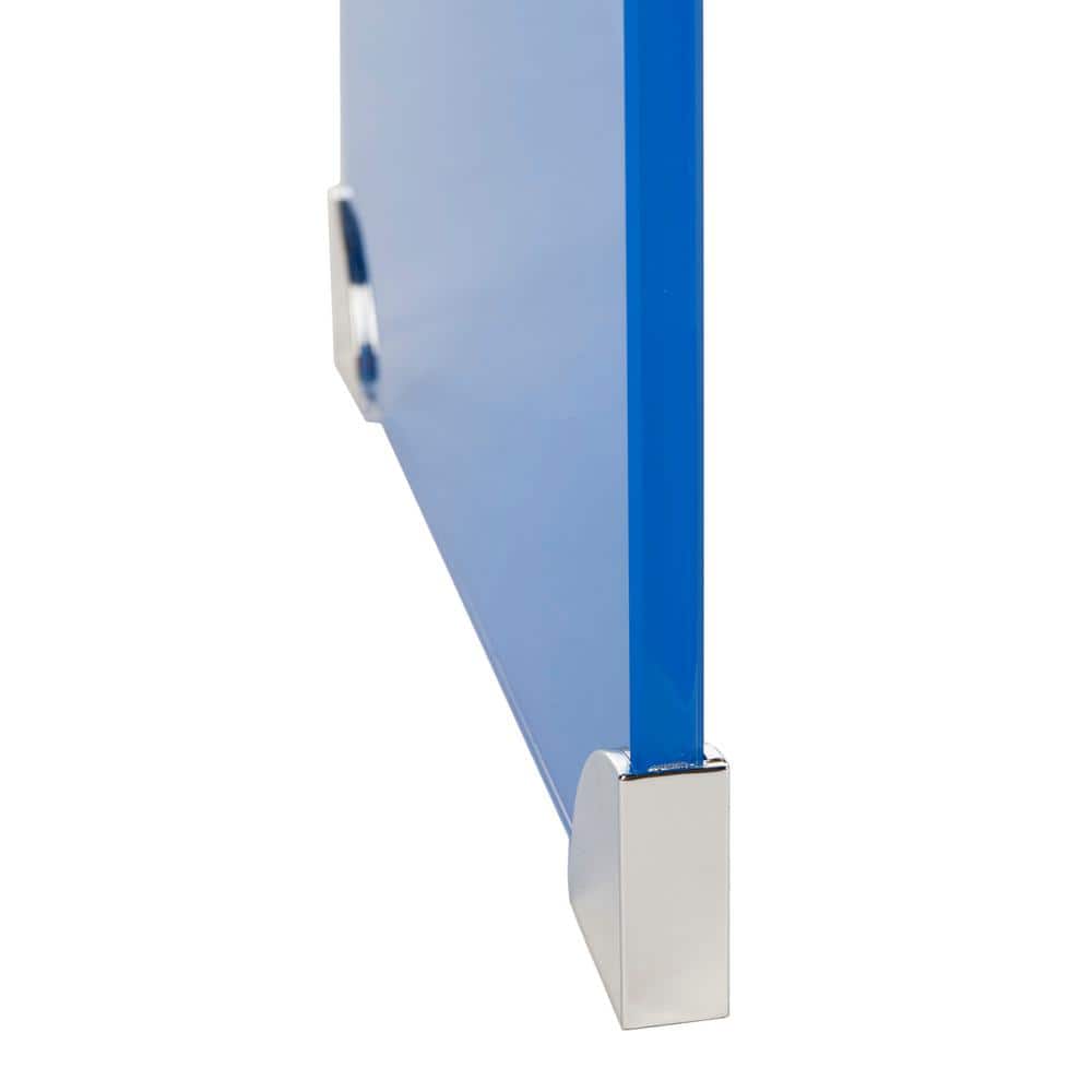 Crysta Ombre Clear and Blue Glass Hallway Table