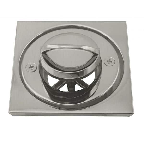 Roman Tub Drain Trim with 4-1/4 in. O.D. Tile Square, Satin Nickel