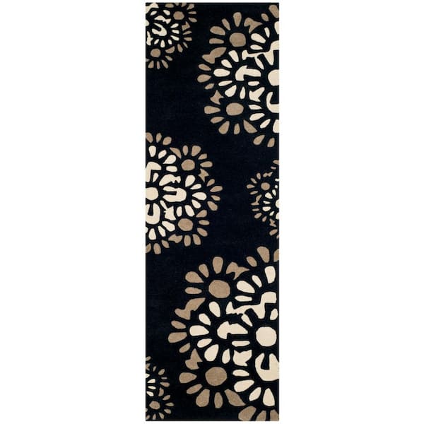 SAFAVIEH Martha Stewart Silhouette 2 ft. x 10 ft. Floral Runner Rug