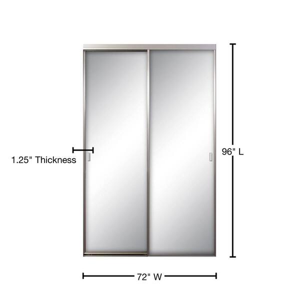 Contractors Wardrobe 72 In X 96, Standard Closet Sliding Door Size