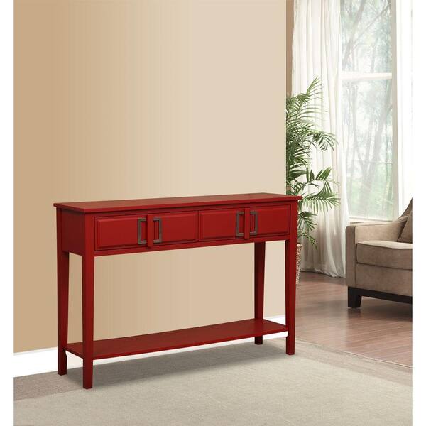 Pulaski Furniture Red Storage Console Table