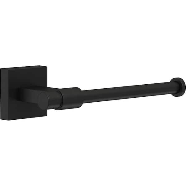 Franklin Brass Maxted Single Post Toilet Paper Holder Bath Hardware Accessory in Matte Black