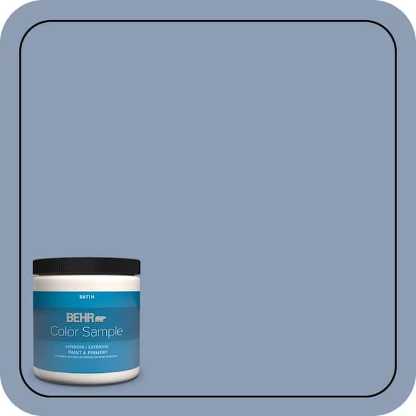 BEHR PREMIUM PLUS 8 oz. #PPU15-10 China Silk Satin Enamel Interior/Exterior Paint & Primer Color Sample