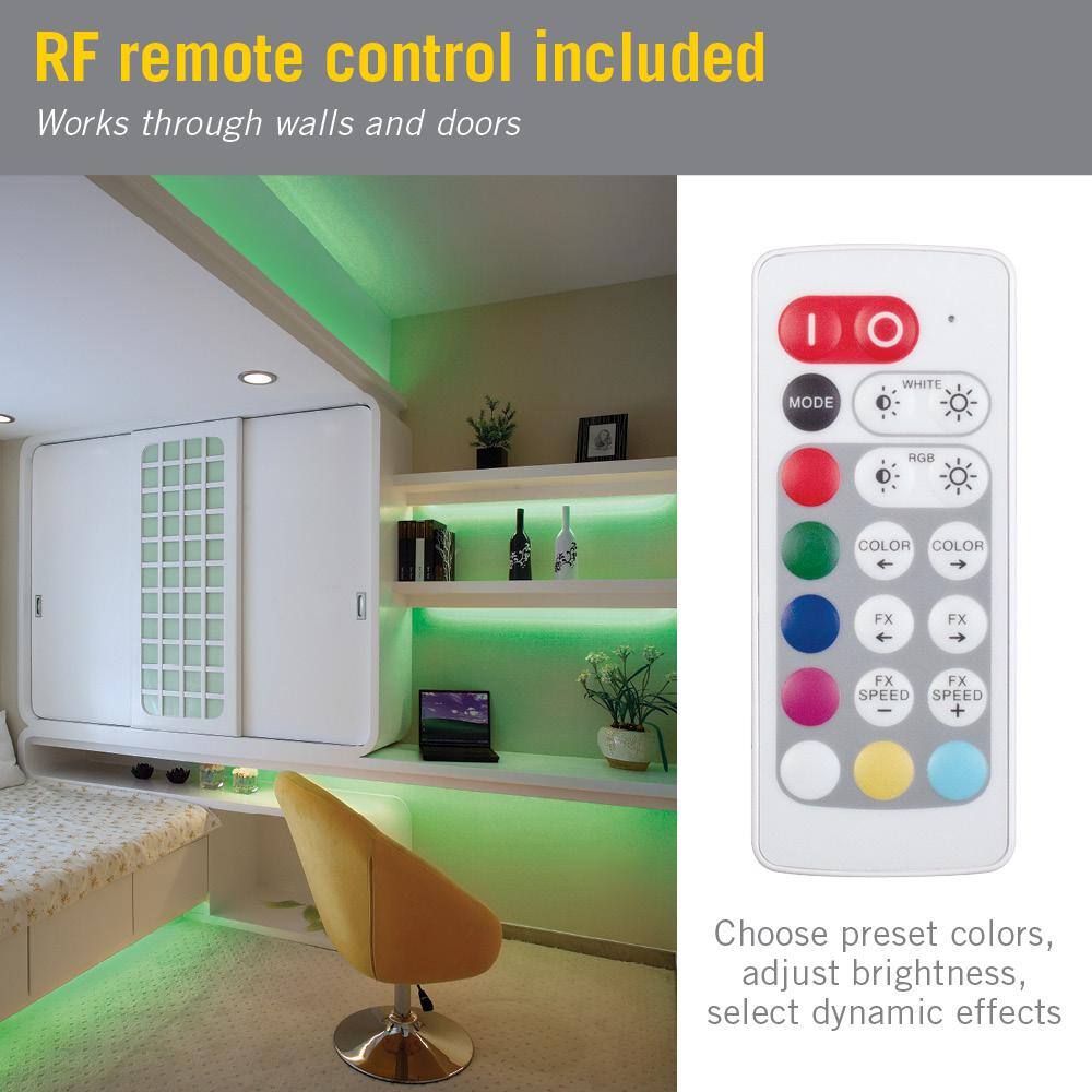Slimline RGB+W Color and White LED Controller Kit