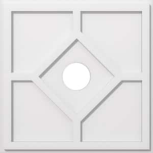1 in. P X 7-1/2 in. C X 22 in. OD X 4 in. ID Embry Architectural Grade PVC Contemporary Ceiling Medallion
