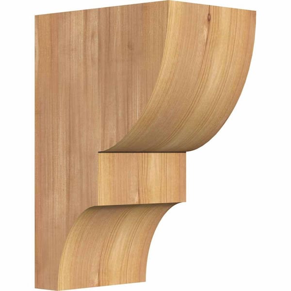 Ekena Millwork 5-1/2 in. x 8 in. x 12 in. Western Red Cedar Ridgewood Smooth Corbel