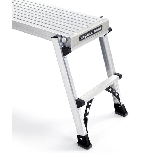 Gorilla Ladders - 47 in. x 12 in. x 20 in. Heavy Duty Aluminum PRO Slim-Fold Work Platform with 300 lb. Load Capacity